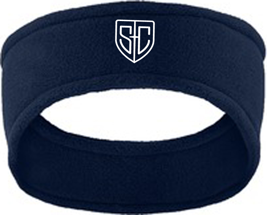 navy blue fleece headband
